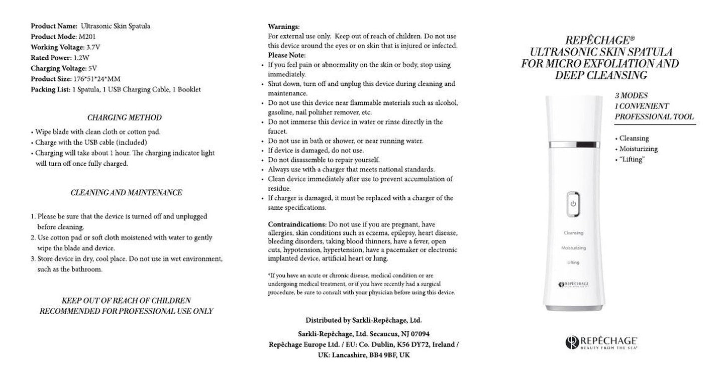 Repechage Ultrasonic Skin Spatula