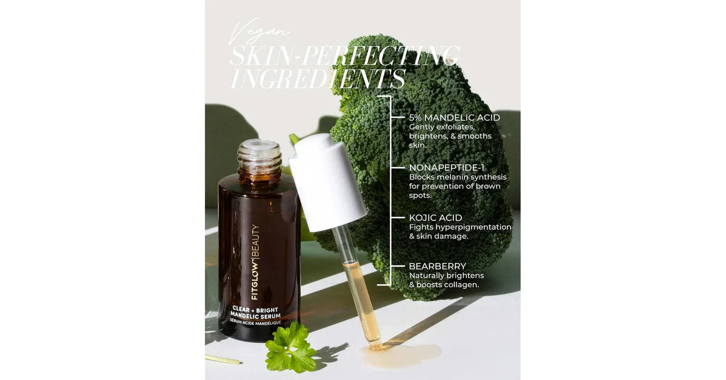 Fitglow Beauty | Clear + Bright Mandelic Drops (30ml)