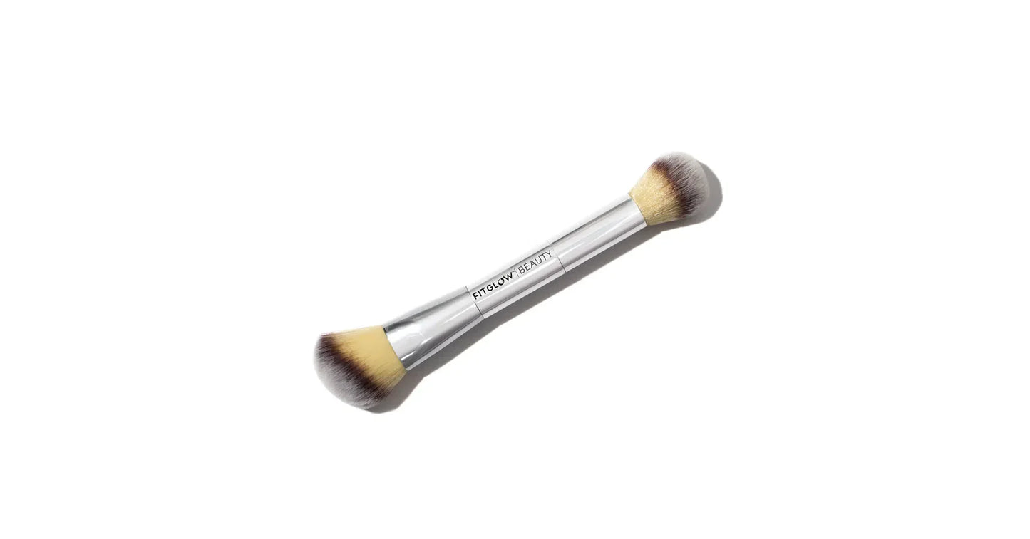Fitglow Teddy Double Cheek Brush (dual-sided)